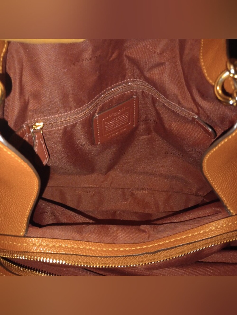 Coach Dalton 31 Saddle Brown Shoulder bag - Picture 13 of 16
